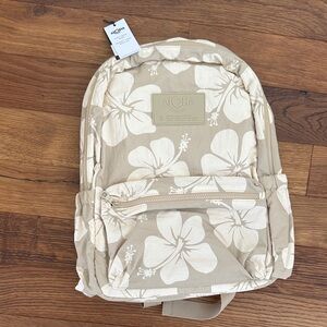 Aloha Beige Floral Backpack